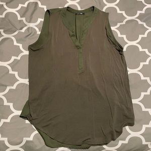 Papermoon Woven Back Tunic Knit Tank